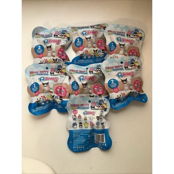 Hello Kitty And Friends 7 Packs of Series 1 Fig Bands New In Sealed Packages. - Picture 2 of 2